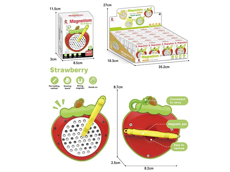 Strawberry Magnetic Drawing Board 24pcs
