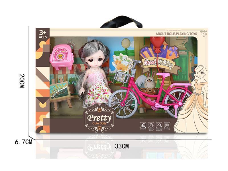 Doll Bike Toy Set