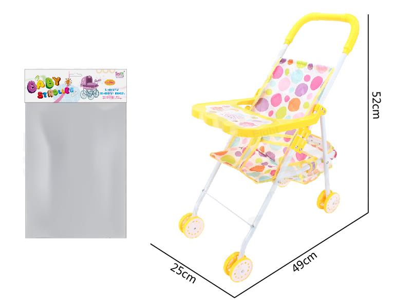 Toy Baby Stroller With Dinner Plate
