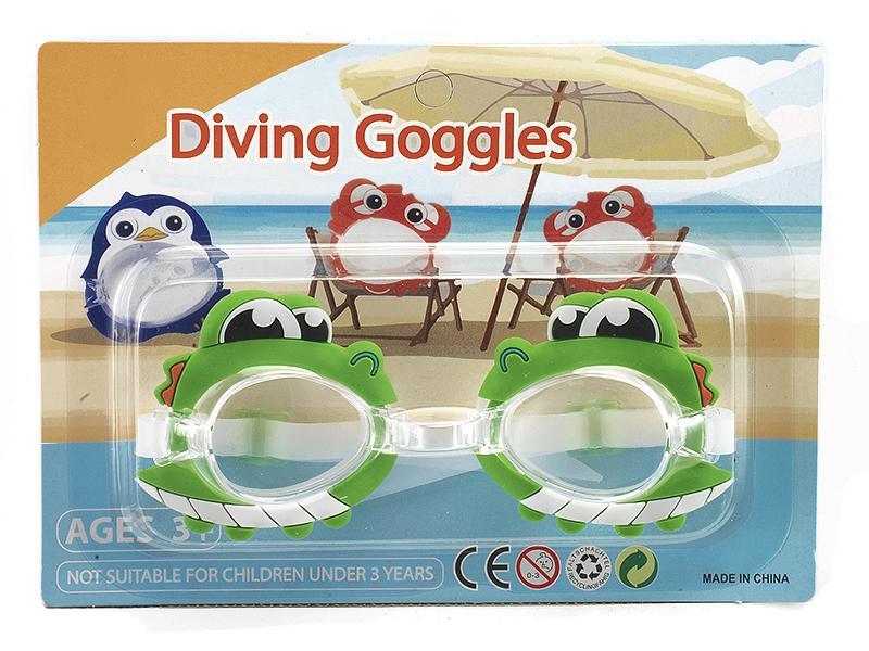 Cartoon Crocodile Swimming Glass