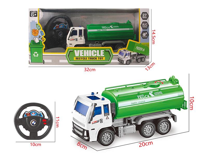 2-Channel Remote Control Sanitation Tank Truck