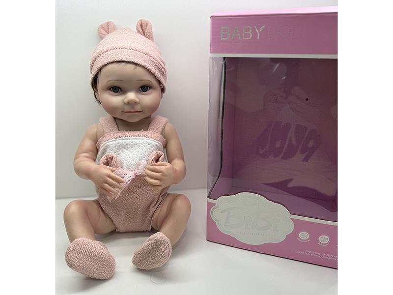 18-Inch High-Quality Imitation Newborn Baby (High Color, With Blue Veins And Blood Vessels Simulating Skin Color, Painted Hair)
