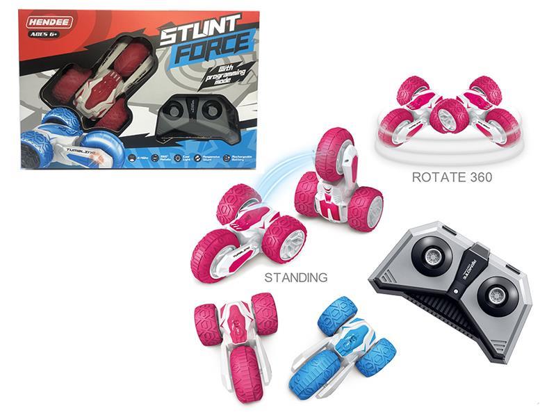 2.4G Remote Control Three Wheels Stunt Car