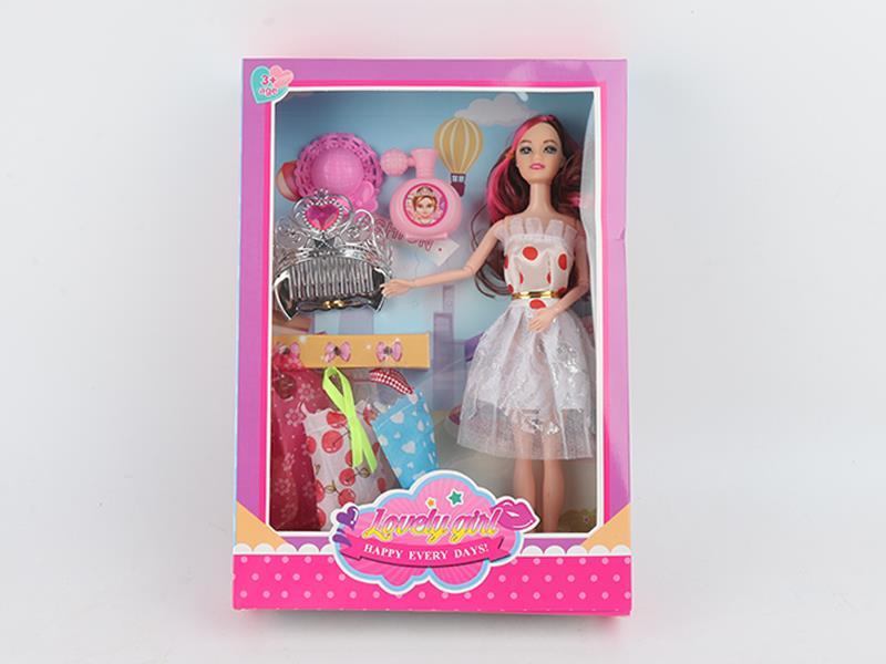 11.5 Inch Solide Body Movable Joint Doll Crown Hat Perfume Bottle