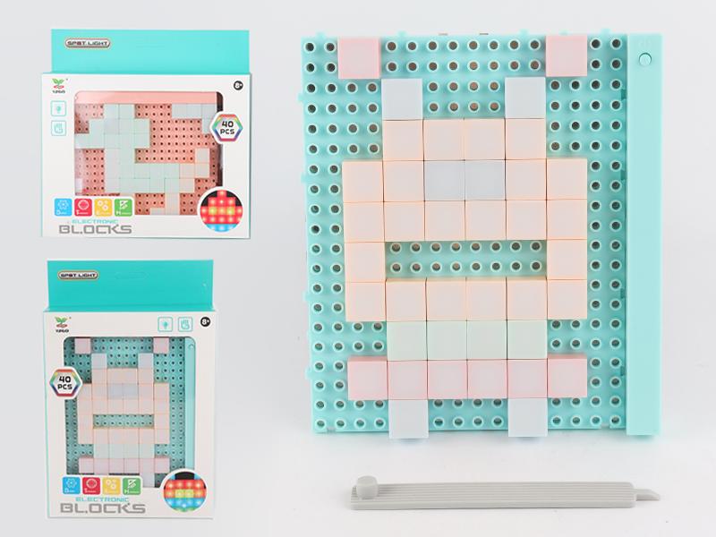 Electric Energy Building Blocks With Light 40pcs