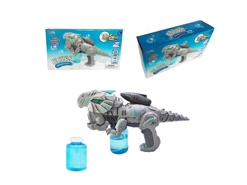Mechanical Dinosaur Five Hole Bubble Machine With A Bottle Of 130Ml Water (With Light And Music)