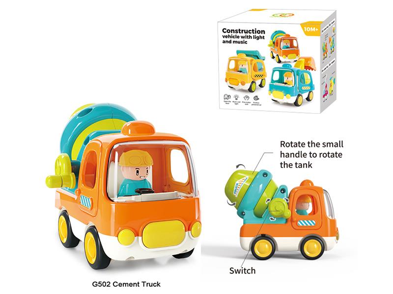 Friction Concrete Mixer With Light And Music