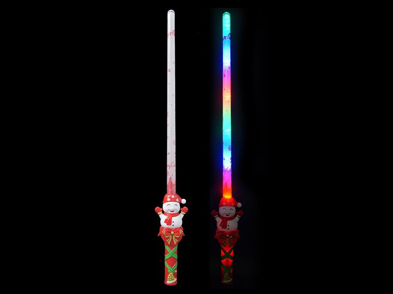 Snowman Lightsaber With 7 Lights, Sound, Dual Switch