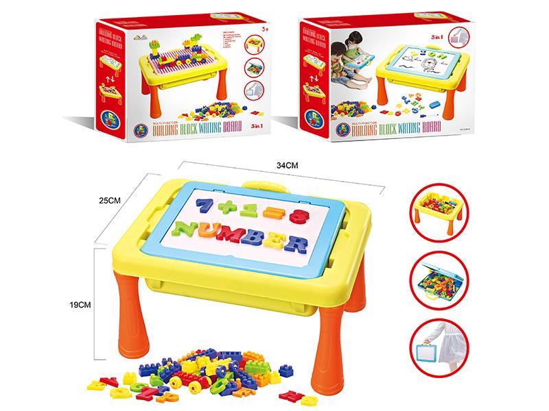 Magnetic Alphabet Building Block Writing Desk