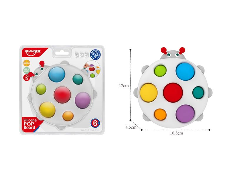 Silicone POP Board - Ladybug