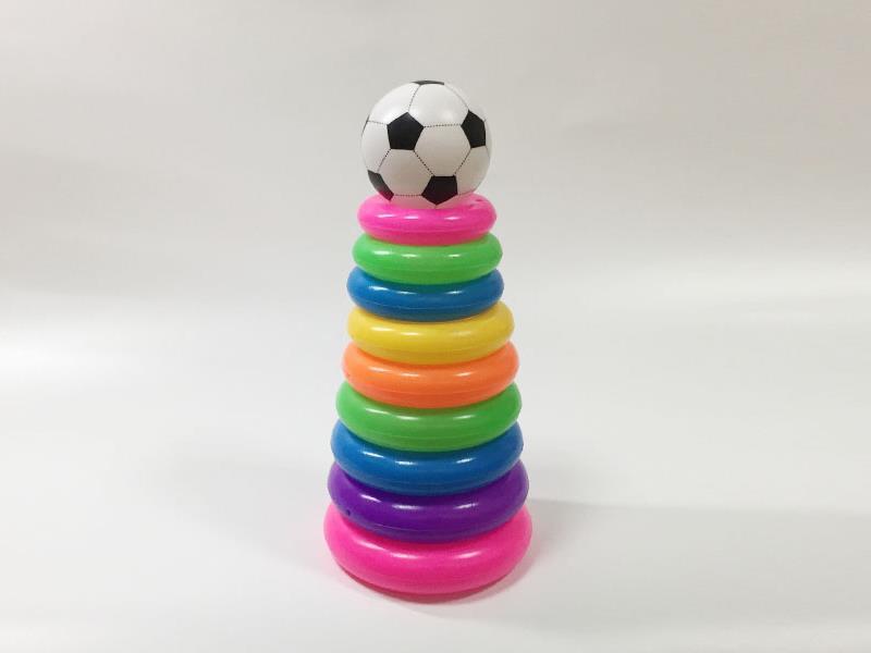 Football 9-Layer Small Round Rainbow Ferrule Rainbow Tower