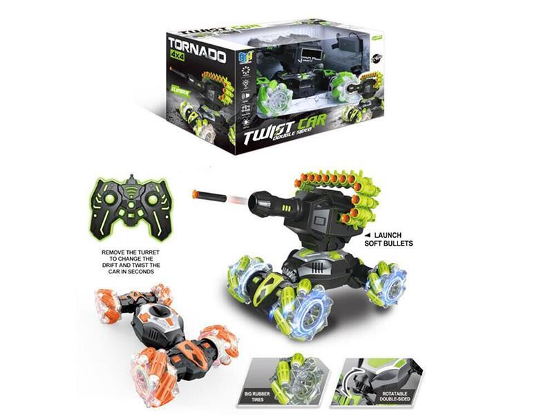 Remote Control Twist Car With Light And Music,Launch Soft Bullets