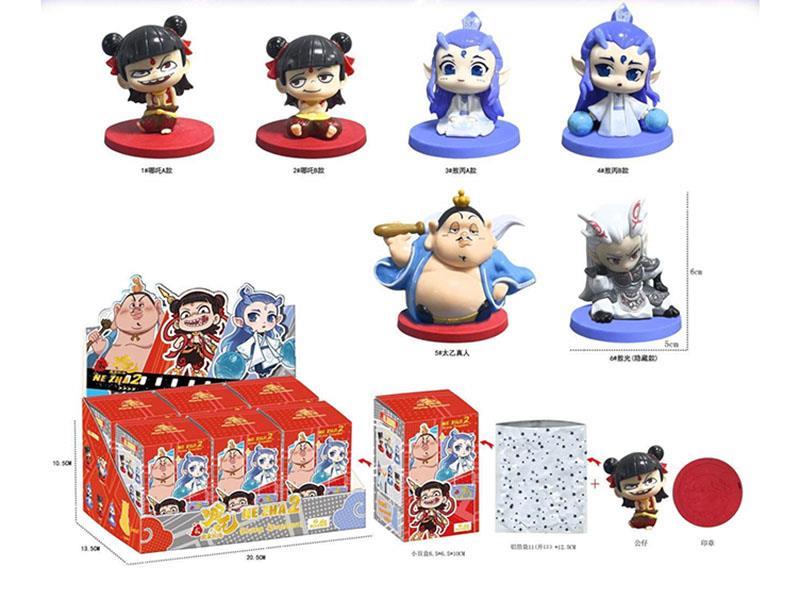 Nezha 2 Stamp Figurine 6 PCS Per Box