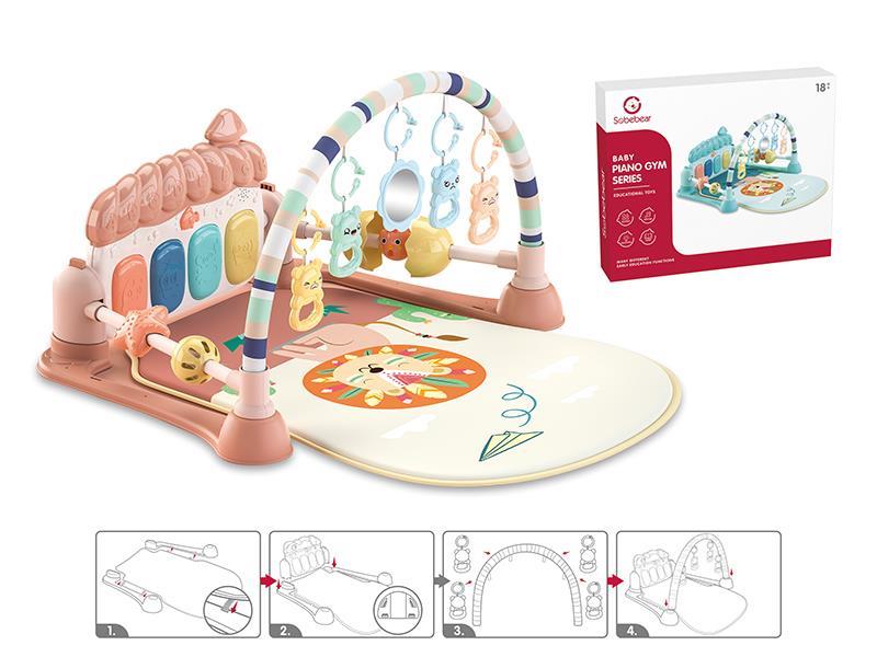 Guardrail Pedal Piano Fitness Blanket (Red)