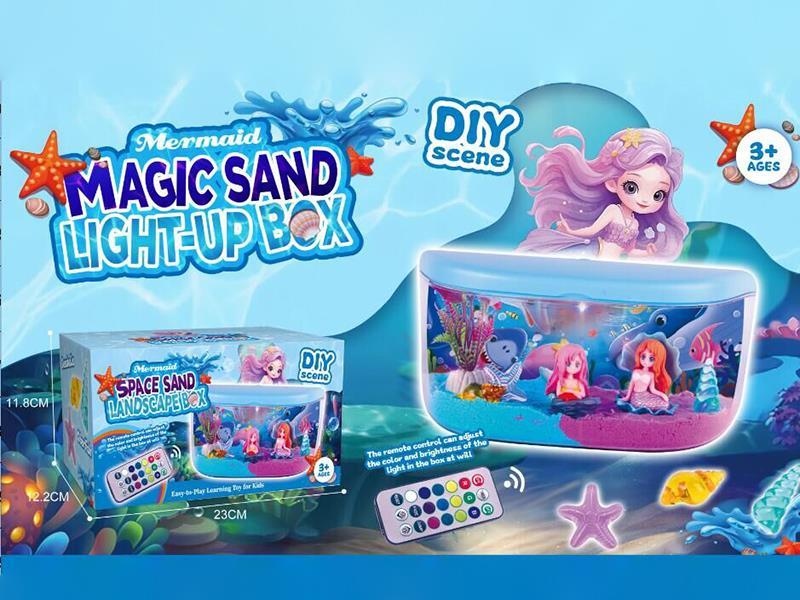 DIY Scene Mermaid Magic Sand Light-Up Box