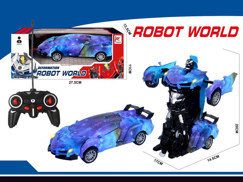 27Mhz 1:16 5-Channel Remote Control One Button Deformation Car(Not Including Batteries)