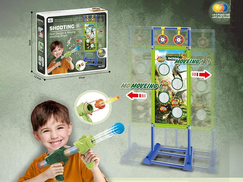 Moving Shooting Target Soft Bullet Gun Set