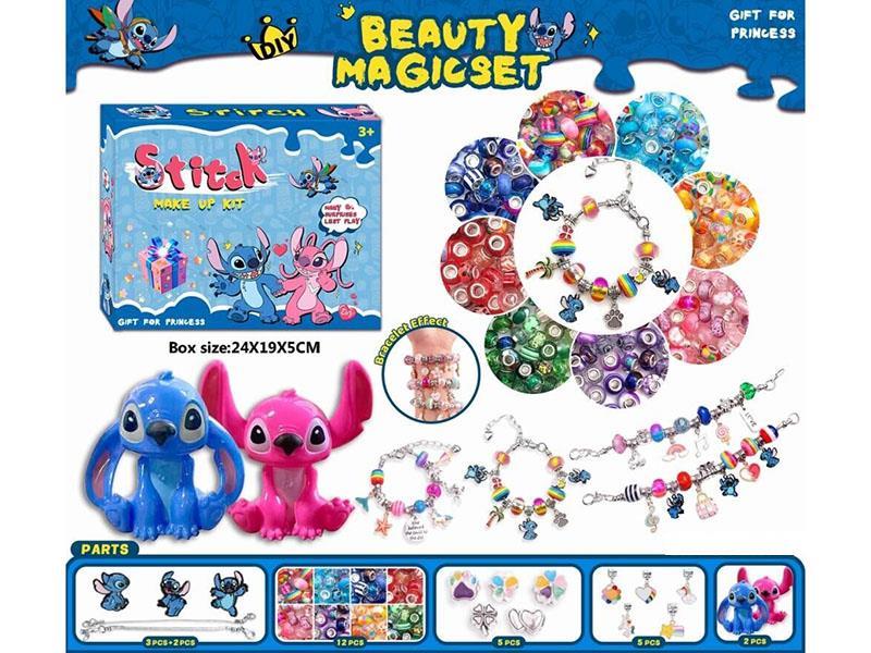 DIY Stitch Pandora Bracelet With 2 Large Figurines