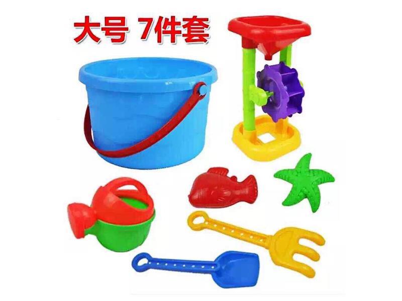 Hourglass+Beach Bucket Toys