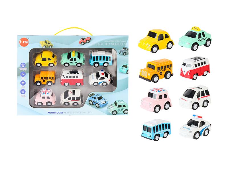 Alloy Mini Pull Back Cars Set