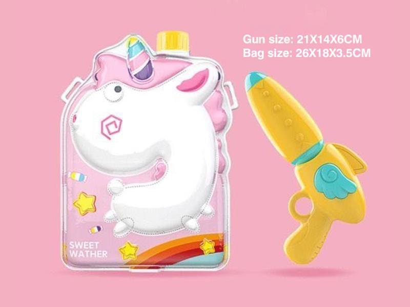 Unicorn Backpack Water Gun