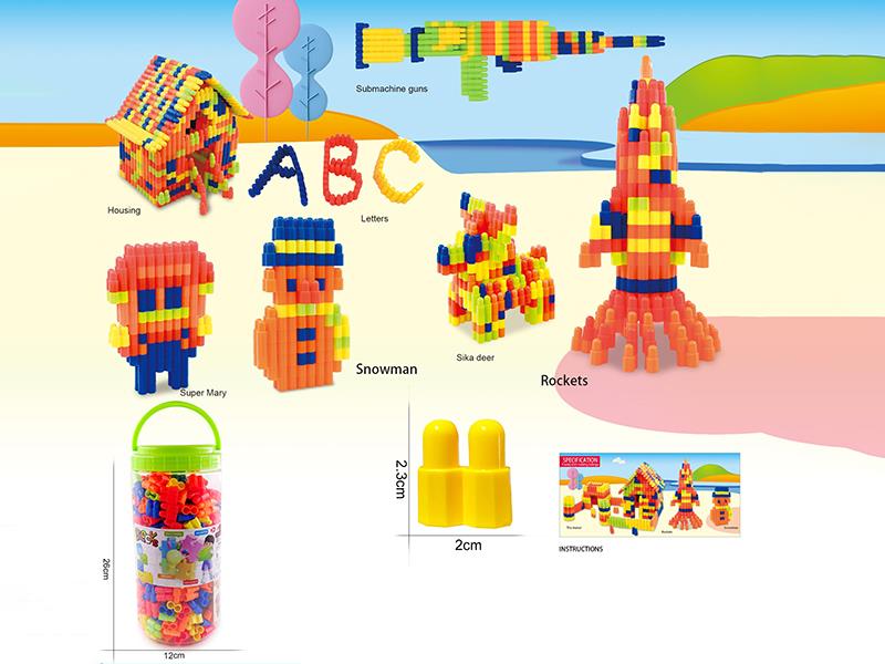 Bullet Head Building Blocks 350g(380PCS+)