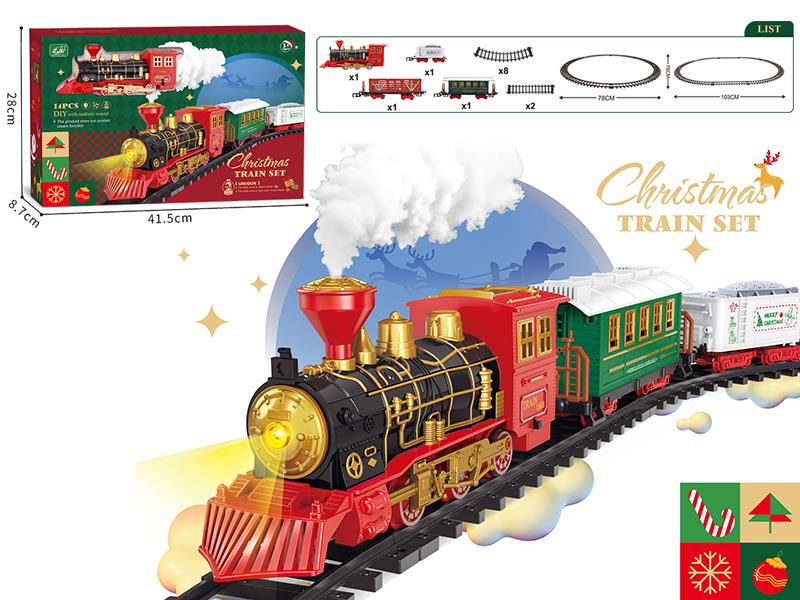 Christmas Rail Train(Christmas Song, Train Sound And Lights)2 Modes Of Driving