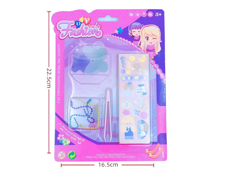 DIY Cream Glue Adhesive Sticker Goo Card Keychain Set