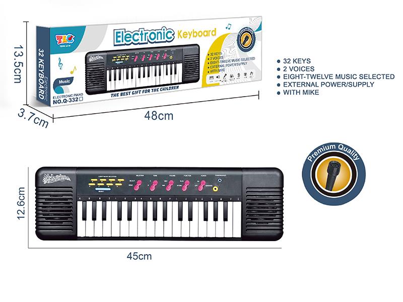 32 Key Multifunctional Electronic Organ With Microphone