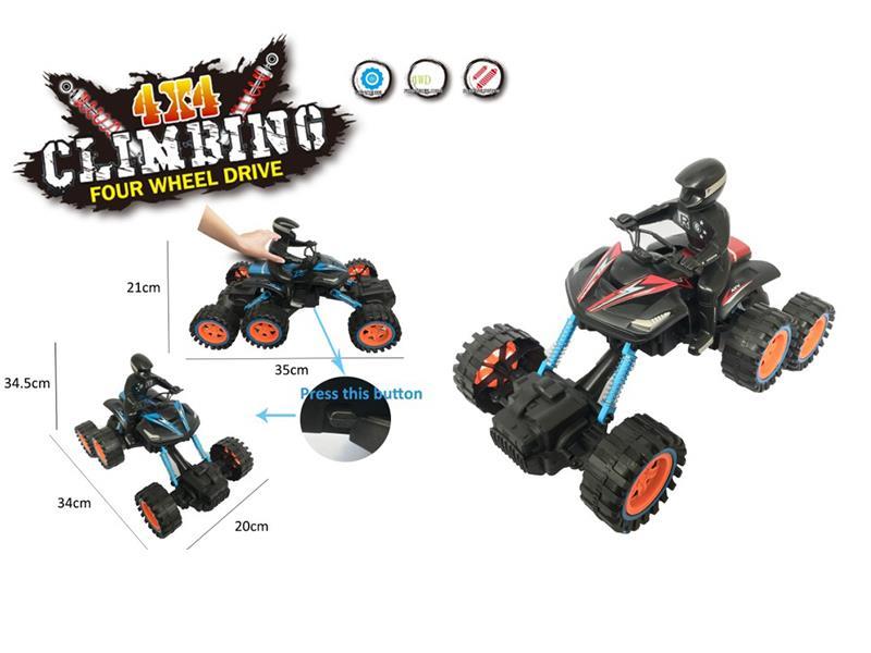 Friction 4WD Six-Wheel Climbing Motorcycle
