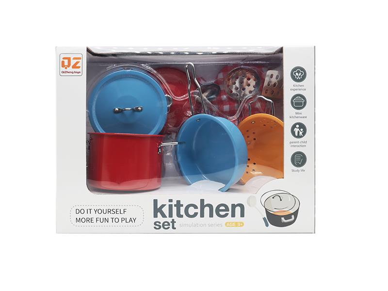 Multicolour Stainless Steel Tableware Toys With Glove