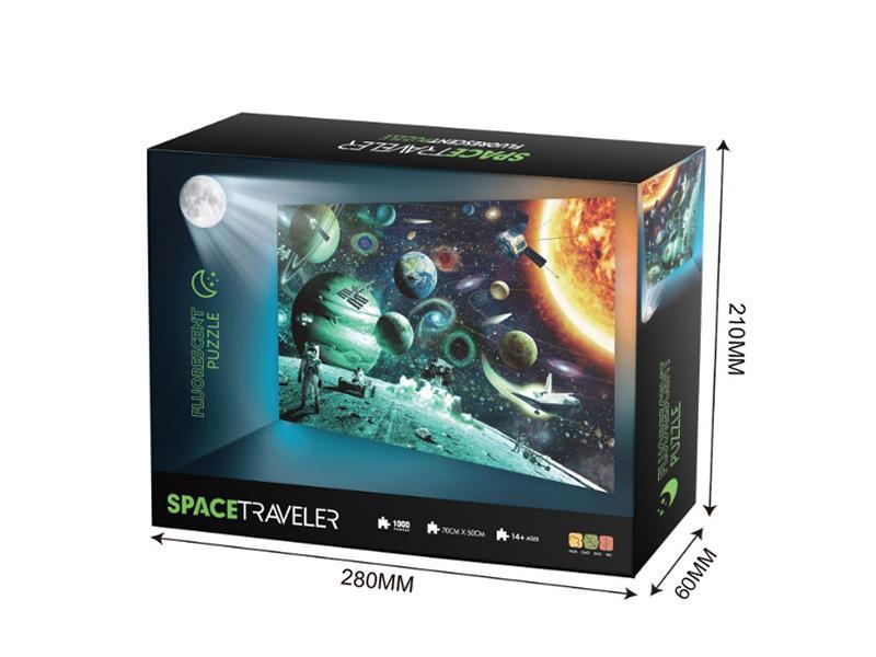 Glow-In-The-Dark Space Puzzle 1000 Pieces