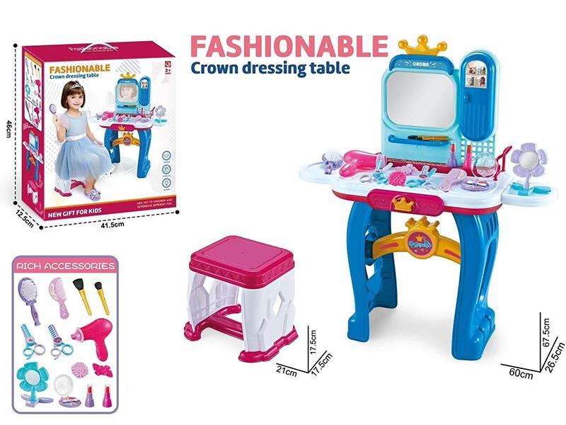Fashion Crown Dressing Table With Chair