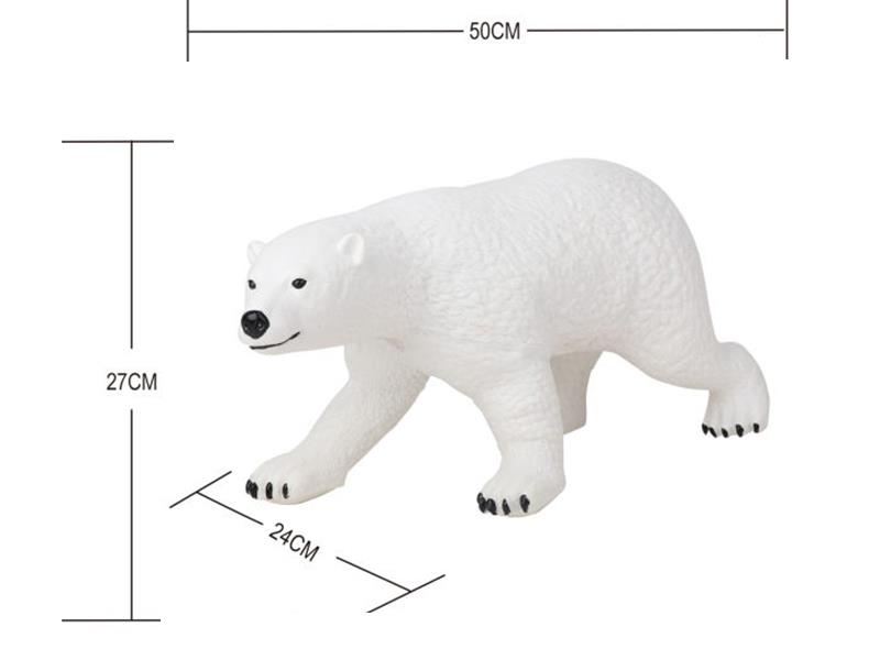 Vinyl Stuffed Cotton Polar Bear(Large)