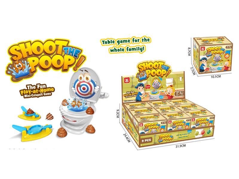 9PCS Projection Toilet Game Toy