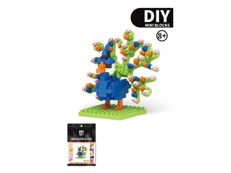 Peacock Building Blocks Animal Series 132 PCS