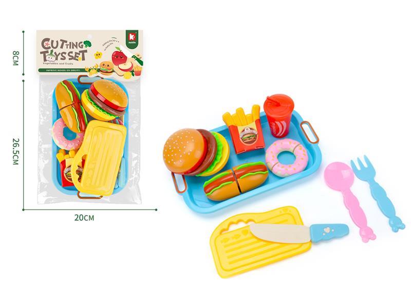 Fast Food Pastry Cutting Toys 10PCS