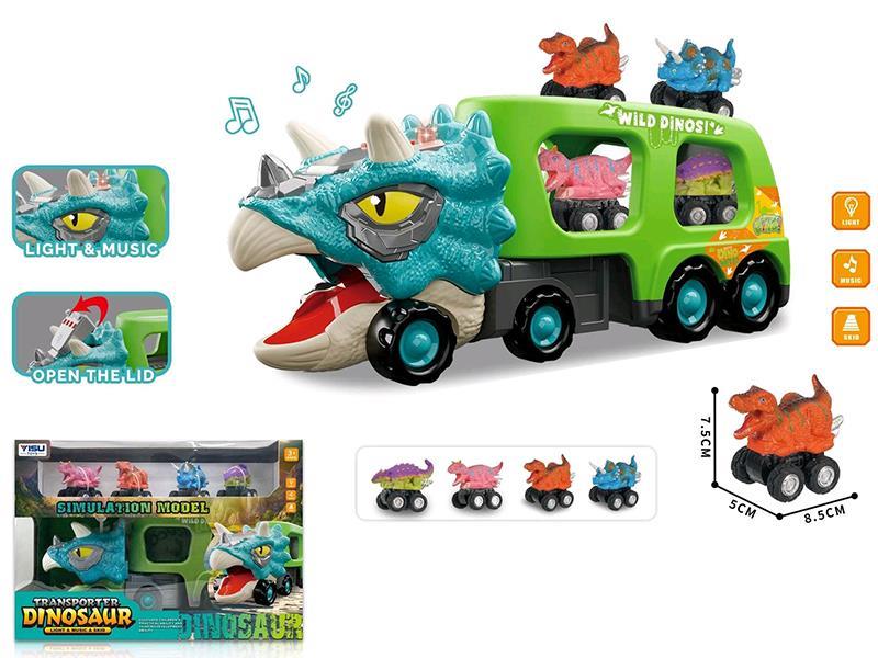 Triceratops Slide Storage Truck