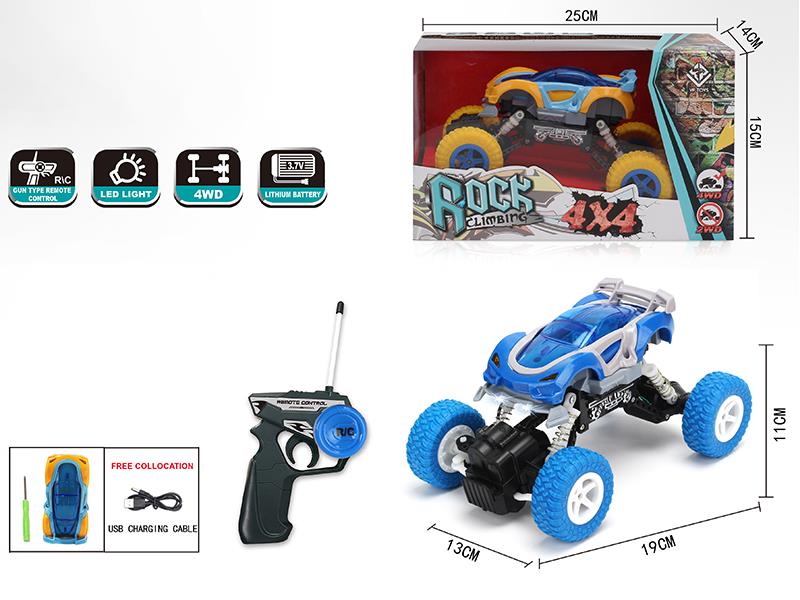 1:22 DIY Assembly Remote Control 4WD Climbing Car With Light(27Mhz)