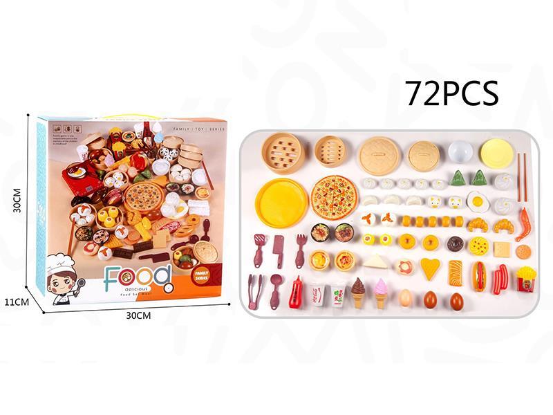 Simulated Food Set  72pcs