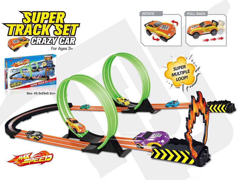 Super Track Set With Pull Back Car