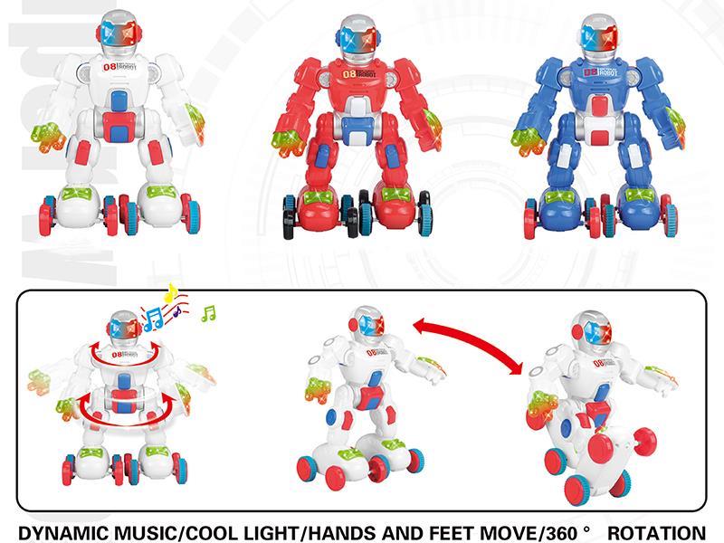 B/O Stunt Robot With Light And Music