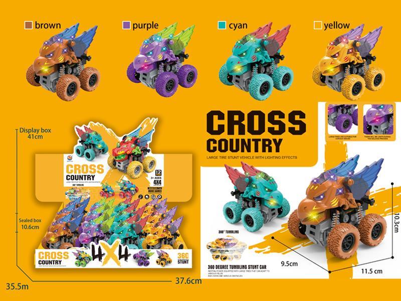 12PCS Dual Friction Eagle Off-Road Vehicle With Light