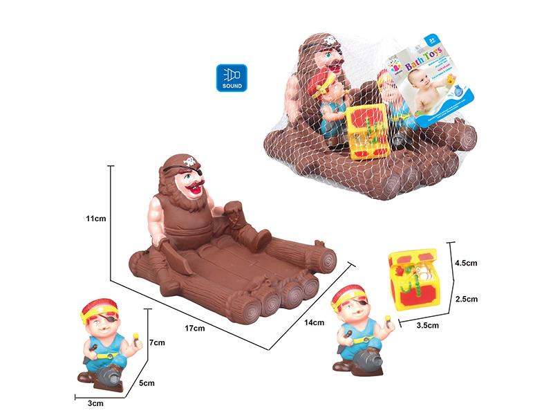 Cute Pirate Kids Bath Toy Set