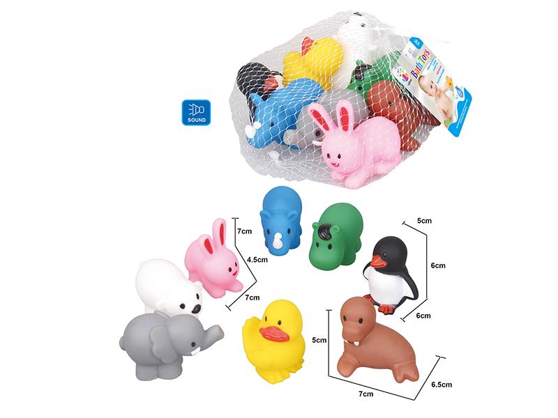 Cute Animals Kids Bath Toy Set