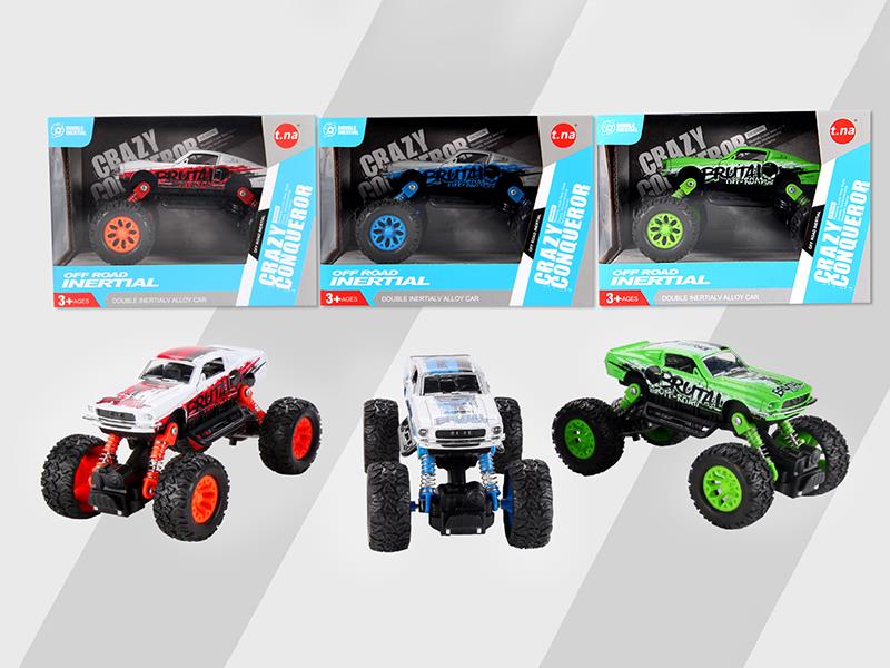 Double Pull Back Alloy Off-Road Climbing Vehicle Without IC