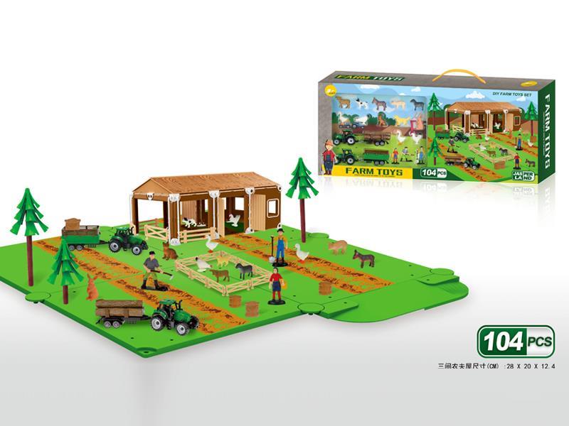 Farmer's House Toy Set 104PCS