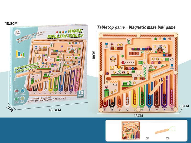 Magnetic Maze Ball Game