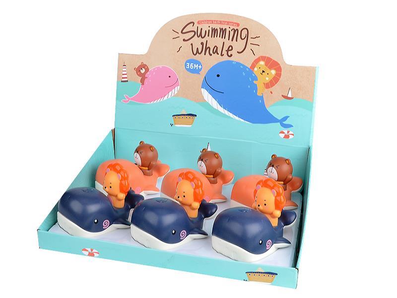 Windup Swimming Whale Bath Toys 6pcs