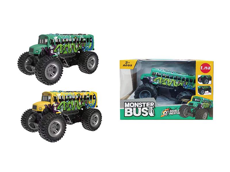 Pull Back Alloy Graffiti Off-Road School Car